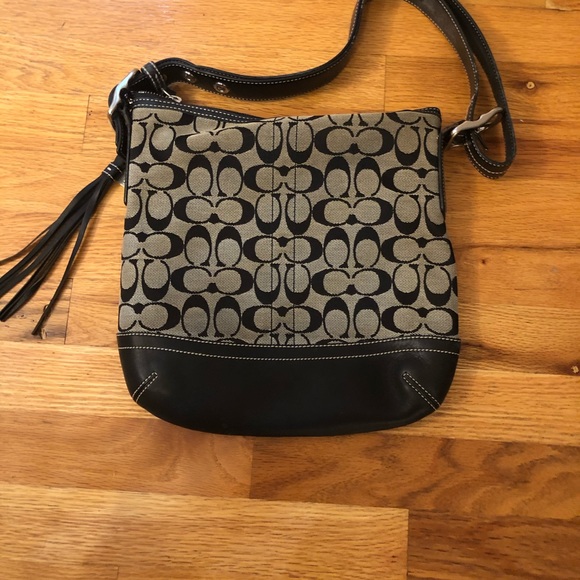 AUTHENTIC COACH 9362 Signature C Black Bag - Picture 3 of 7